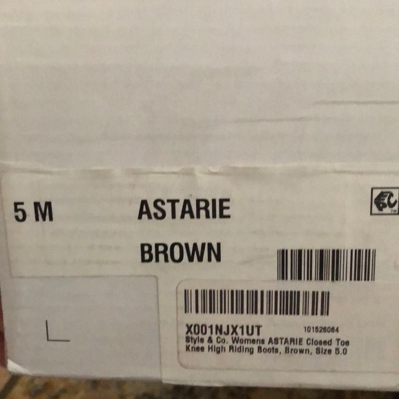 Astarie brown knee high riding boots - Picture 3 of 3